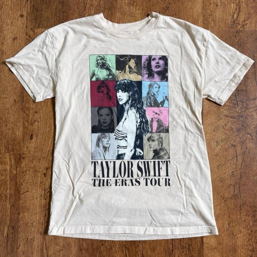 Swifties! Cream Taylor Swift The Eras Tour shirt. item 385 - Picture 1 of 5
